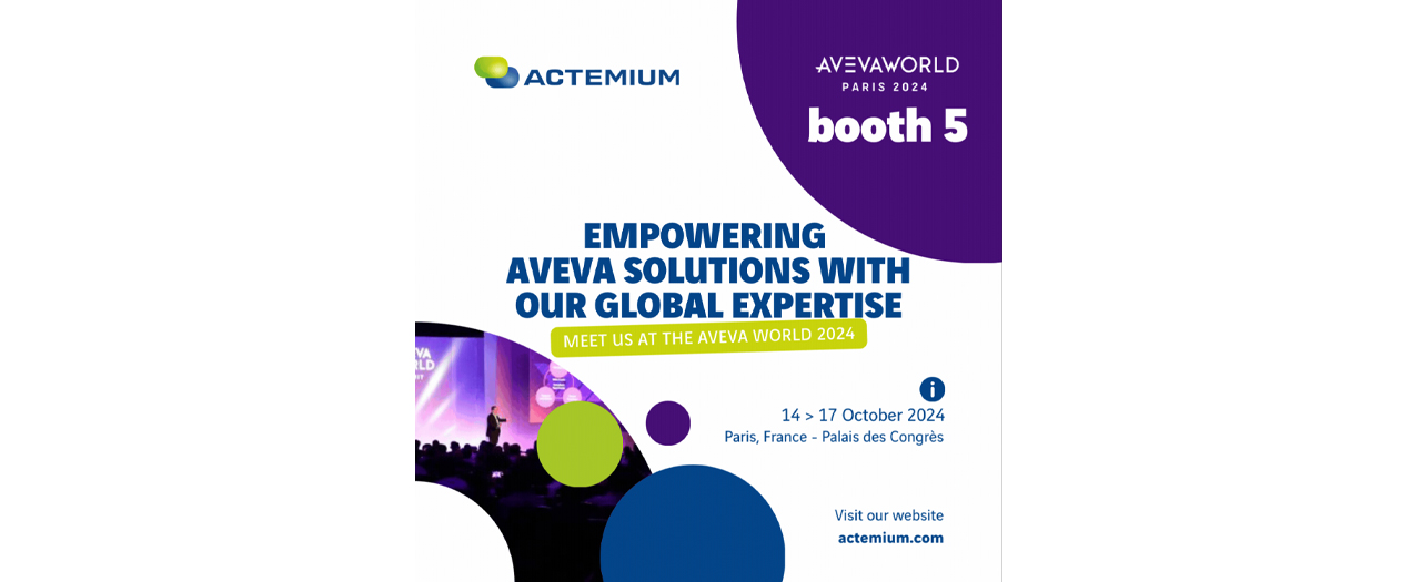 Save the Date Actemium à la AVEVA World Conference 2024 Actemium CH